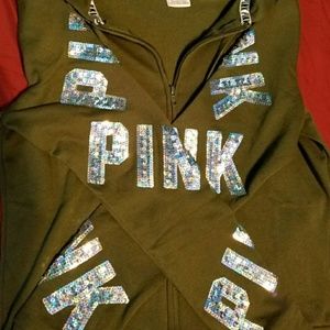 Victoria Secret PINK full zip bling hoodie